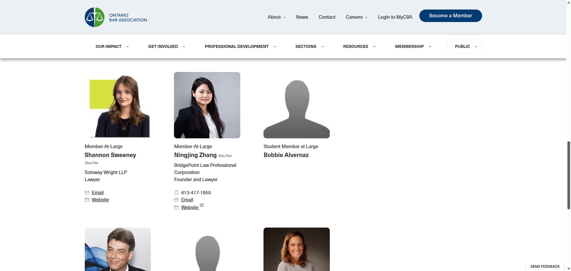 Executive - East _ Ontario Bar Association