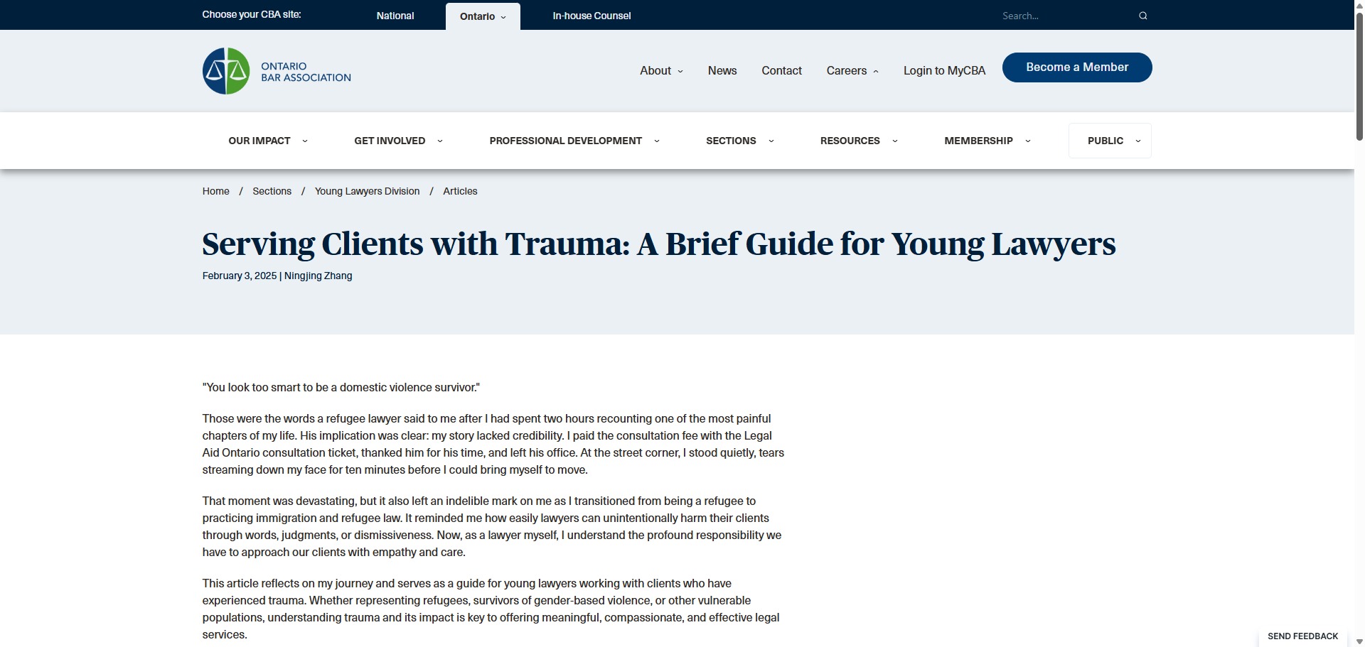 Serving Clients with Trauma_ A Brief Guide for Young Lawyers _ Ontario Bar Association