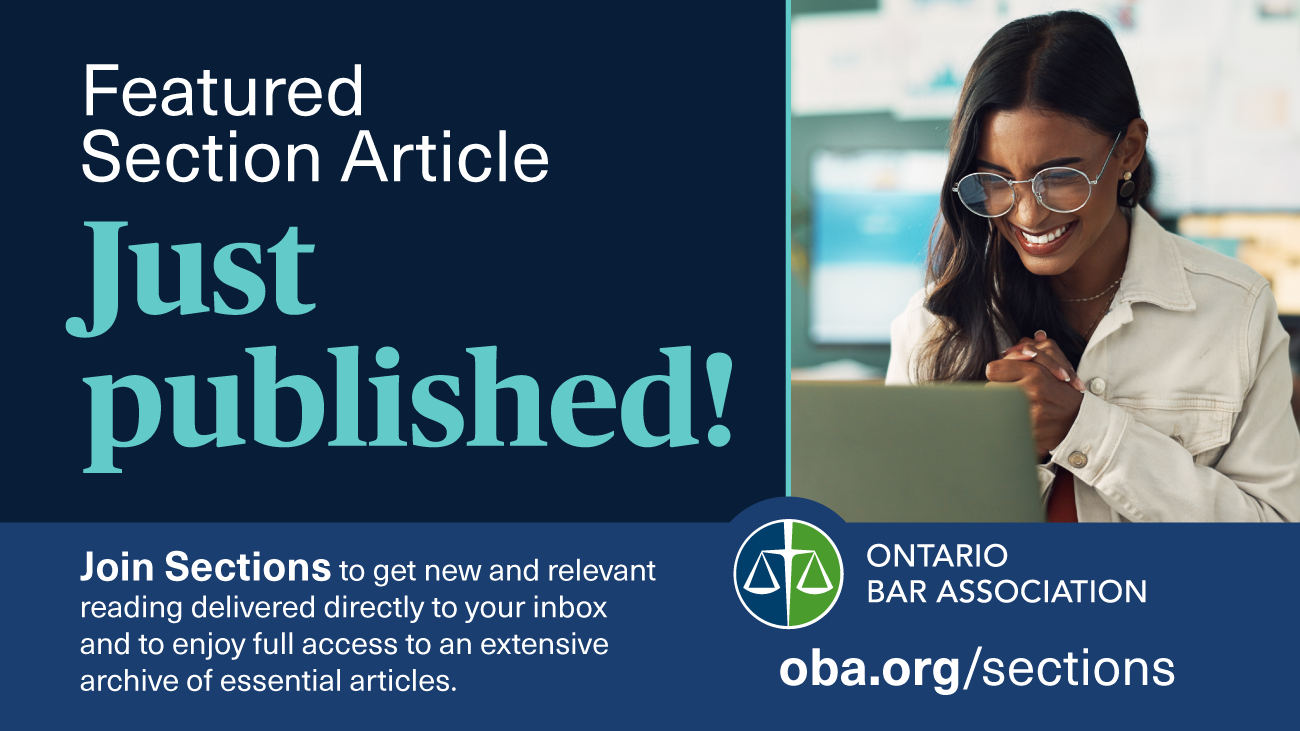 Ontario Bar Association Section Insider Featured Article Just Published — Hierarchy Is Not the Problem How We Exercise It Is by Dr. Natalie Zhang BridgePoint Law